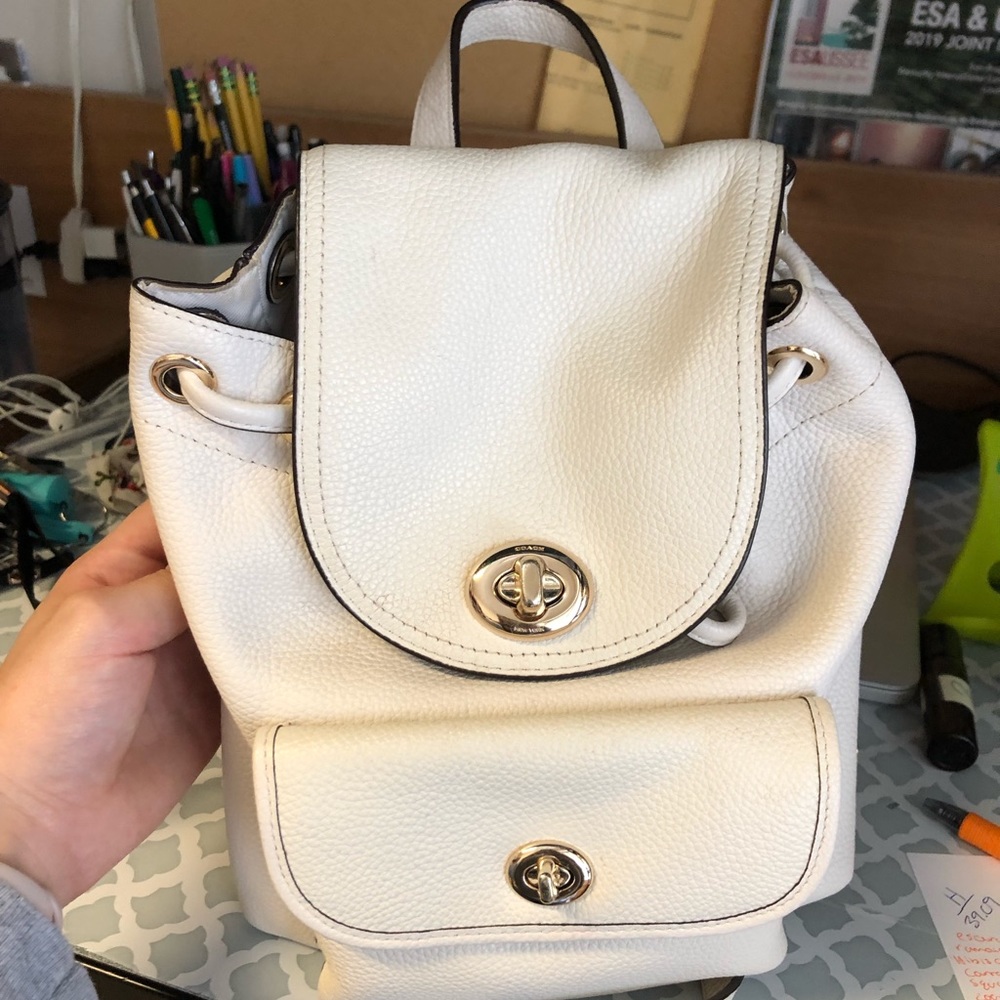 Coach turn-lock mini backpack